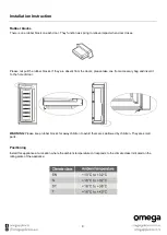 Preview for 9 page of Omega OFDF473X Instruction Manual