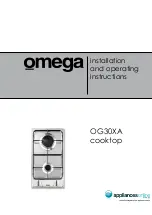 Предварительный просмотр 1 страницы Omega OG30XA Installation And Operating Instructions Manual