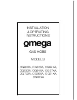 Предварительный просмотр 1 страницы Omega OG60XA Installation & Operating Instructions Manual