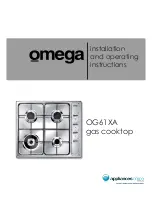 Preview for 1 page of Omega OG61XA Installation And Operating Instructions Manual