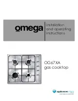 Предварительный просмотр 1 страницы Omega OG67XA Installation And Operating Istructions