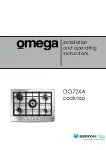 Предварительный просмотр 1 страницы Omega OG72XA Installation And Operating Instructions Manual