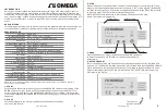 Preview for 2 page of Omega OM-21A Instruction Sheet