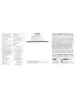 Предварительный просмотр 2 страницы Omega OM-22 Instruction Sheet