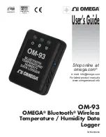 Omega OM-93 User Manual preview
