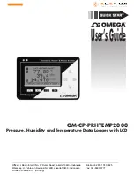 Предварительный просмотр 1 страницы Omega OM-CP-PRHTEMP2000 User Manual