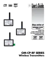 Предварительный просмотр 1 страницы Omega OM-CP-RF Series User Manual