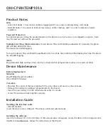 Preview for 2 page of Omega OM-CP-RHTEMP101A Instruction Sheet