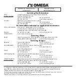 Preview for 2 page of Omega OM-ES-020 User Manual