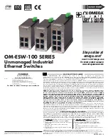 Preview for 1 page of Omega OM-ESW-100 Series User Manual