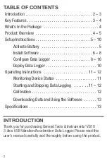 Preview for 3 page of Omega OM-VIB-101 User Manual
