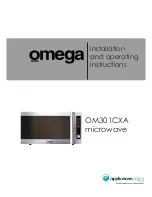 Предварительный просмотр 1 страницы Omega OM301CXA Installation And Operating Instructions Manual