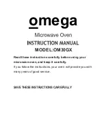 Preview for 1 page of Omega OM30GX Instruction Manual