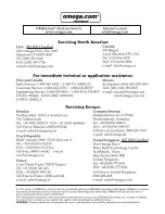 Preview for 2 page of Omega OM8800D User Manual