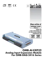 Предварительный просмотр 1 страницы Omega OMB-AI-EXP32 User Manual