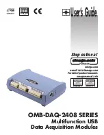 Предварительный просмотр 1 страницы Omega OMB-DAQ-2408 Series User Manual