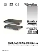 Preview for 1 page of Omega OMB-DAQSCAN-2000 Series User Manual