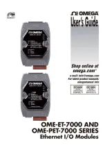 Preview for 1 page of Omega OME-ET-7000 Series User Manual