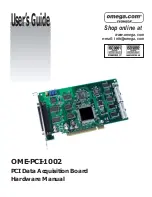 Preview for 1 page of Omega OME-PCI-1002 User Manual