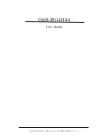 Предварительный просмотр 3 страницы Omega OME-PIO-D144 Hardware Manual