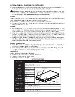 Preview for 4 page of Omega Omega Pro 80600 Operating Instructions & Parts Manual