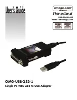Preview for 1 page of Omega OMG-USB-232-1 User Manual