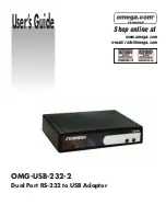 Preview for 1 page of Omega OMG-USB-232-2 User Manual