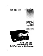 Preview for 1 page of Omega OMG-USB-232-8 User Manual