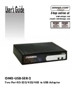 Omega OMG-USB-SER-2 User Manual preview