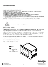 Предварительный просмотр 7 страницы Omega OMW25B Instruction Manual