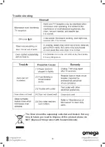 Предварительный просмотр 18 страницы Omega OMW34X Instruction Manual