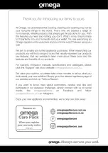 Preview for 2 page of Omega OO60B Installation, Operation & Maintenance Instructions Manual