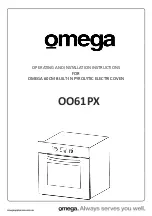 Omega OO61PX Operating And Installation Instructions предпросмотр