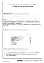 Preview for 3 page of Omega OO61PX Operating And Installation Instructions