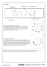 Preview for 10 page of Omega OO61PX Operating And Installation Instructions