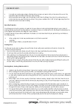 Preview for 19 page of Omega OO61PX Operating And Installation Instructions