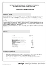 Preview for 3 page of Omega OO62PX Operating And Installation Instructions