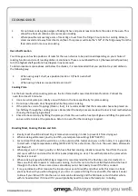 Preview for 19 page of Omega OO62PX Operating And Installation Instructions