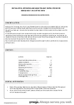 Preview for 3 page of Omega OO650X Operating And Installation Instructions