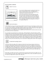 Preview for 11 page of Omega OO653X Operating And Installation Instructions