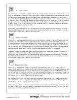 Preview for 12 page of Omega OO653X Operating And Installation Instructions