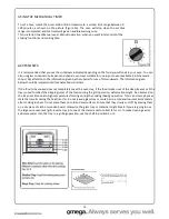 Preview for 13 page of Omega OO654WA Operating And Installation Instructions