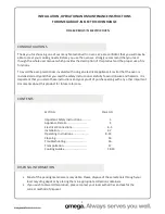 Preview for 2 page of Omega OO664X Operating And Installation Instructions