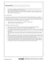 Preview for 18 page of Omega OO664X Operating And Installation Instructions