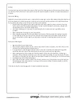 Preview for 19 page of Omega OO664X Operating And Installation Instructions
