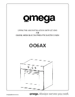 Omega OO6AX Operating And Installation Instructions preview