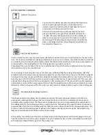 Preview for 11 page of Omega OO6AX Operating And Installation Instructions