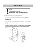 Предварительный просмотр 8 страницы Omega OO845XR Instructions For The Use, Care And Installation