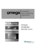 Предварительный просмотр 1 страницы Omega OO884XA Installation And Operating Instructions Manual