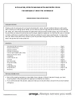 Preview for 3 page of Omega OO885XR Operating And Installation Instructions